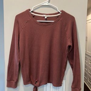 Super cute girls long sleeve shirt - plum